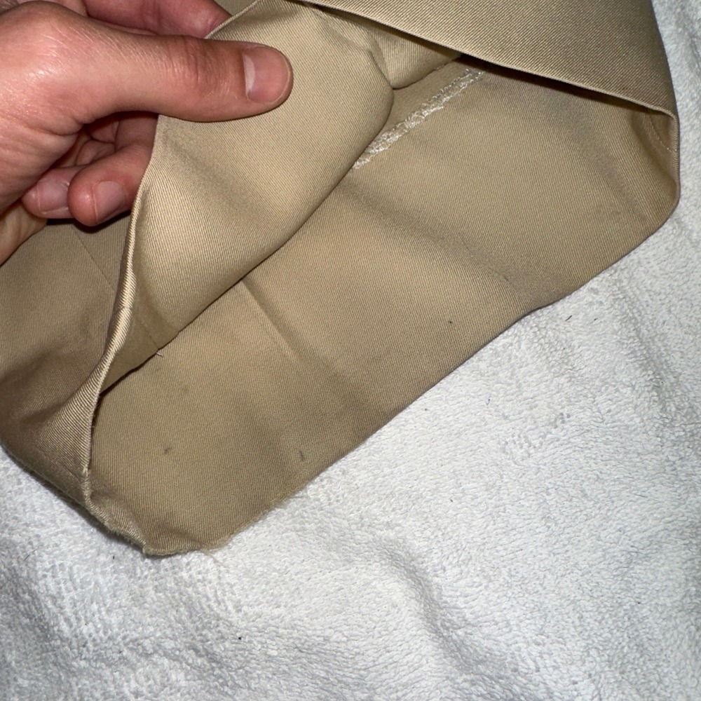 Ralph Lauren Purple Label Men's 40/31 (Lets Out to 34) Tan Wool Dress Pant Italy - Picture 11 of 12